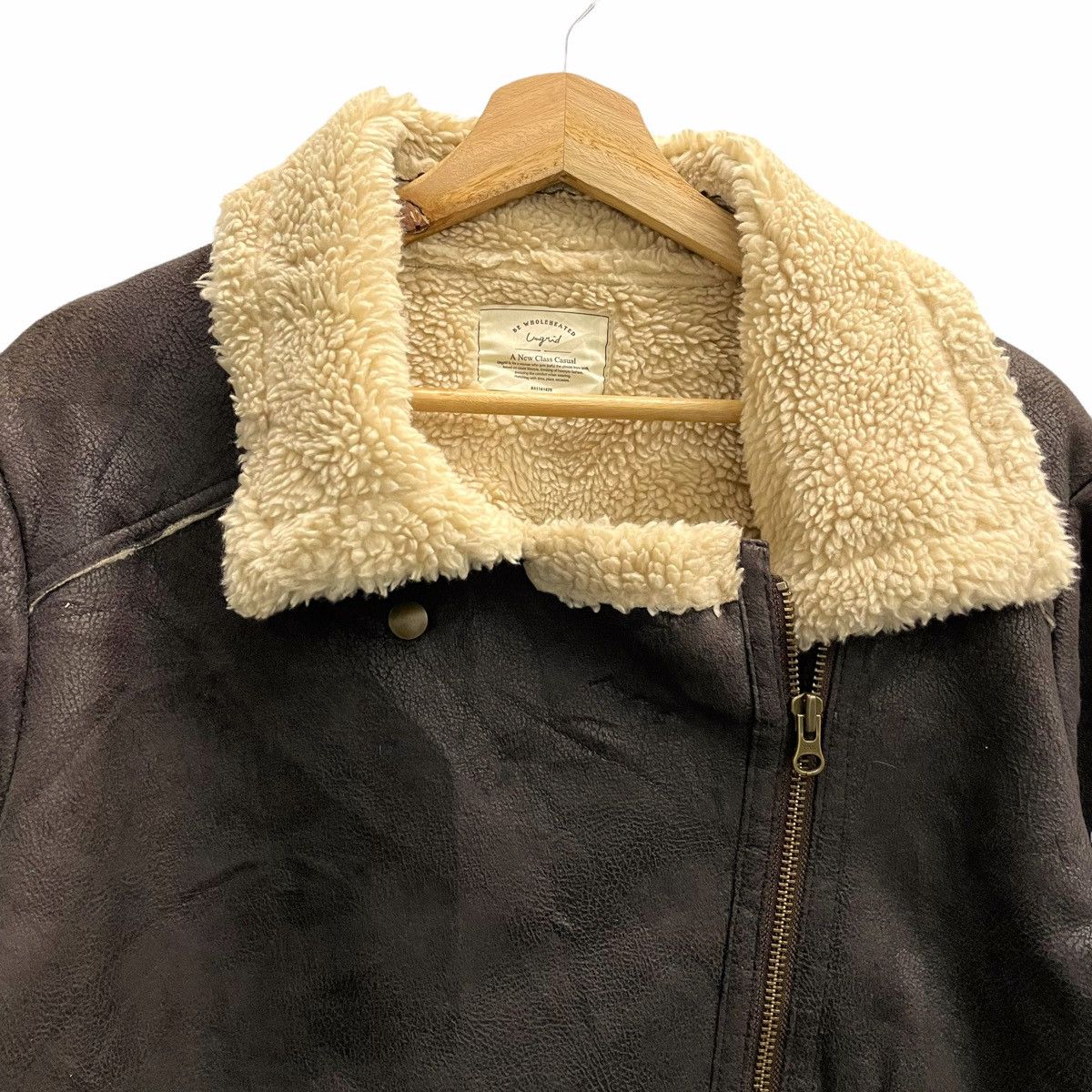Japanese Brand × Seditionaries 💥UNGRID JAPAN SHERPA BONDAGE LEATHER JACKET Size US S / EU 44-46 / 1 - 2 Thumbnail