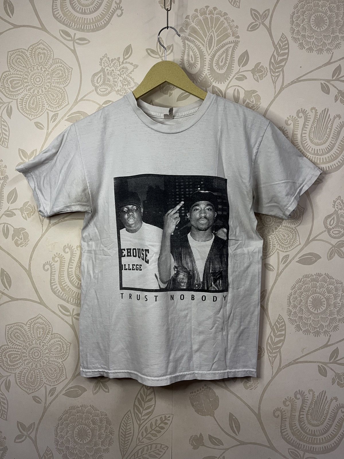 Rap Tees × Vintage Vintage Y2K Rare Tupac X Shakur Notorious Big Trust Nobody Size US S / EU 44-46 / 1 - 1 Thumbnail