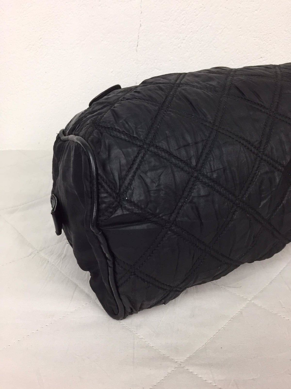 Marc Jacobs Marc Jacobs Black Leather Logo Bowler Tote Bag Size ONE SIZE - 15 Thumbnail