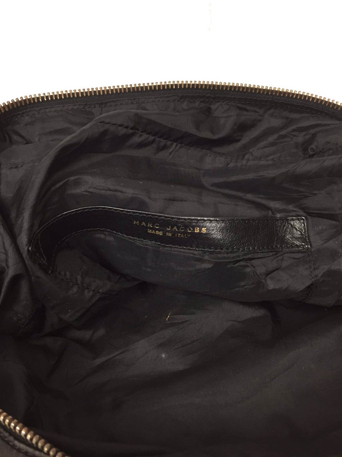 Marc Jacobs Marc Jacobs Black Leather Logo Bowler Tote Bag Size ONE SIZE - 18 Thumbnail
