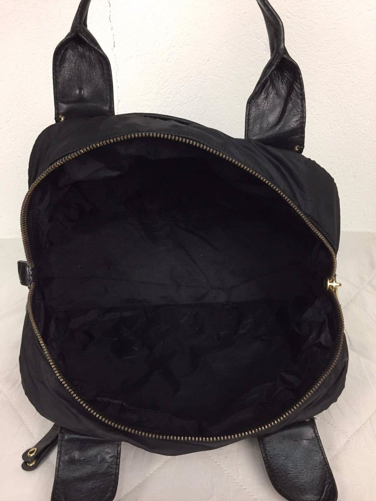 Marc Jacobs Marc Jacobs Black Leather Logo Bowler Tote Bag Size ONE SIZE - 16 Thumbnail