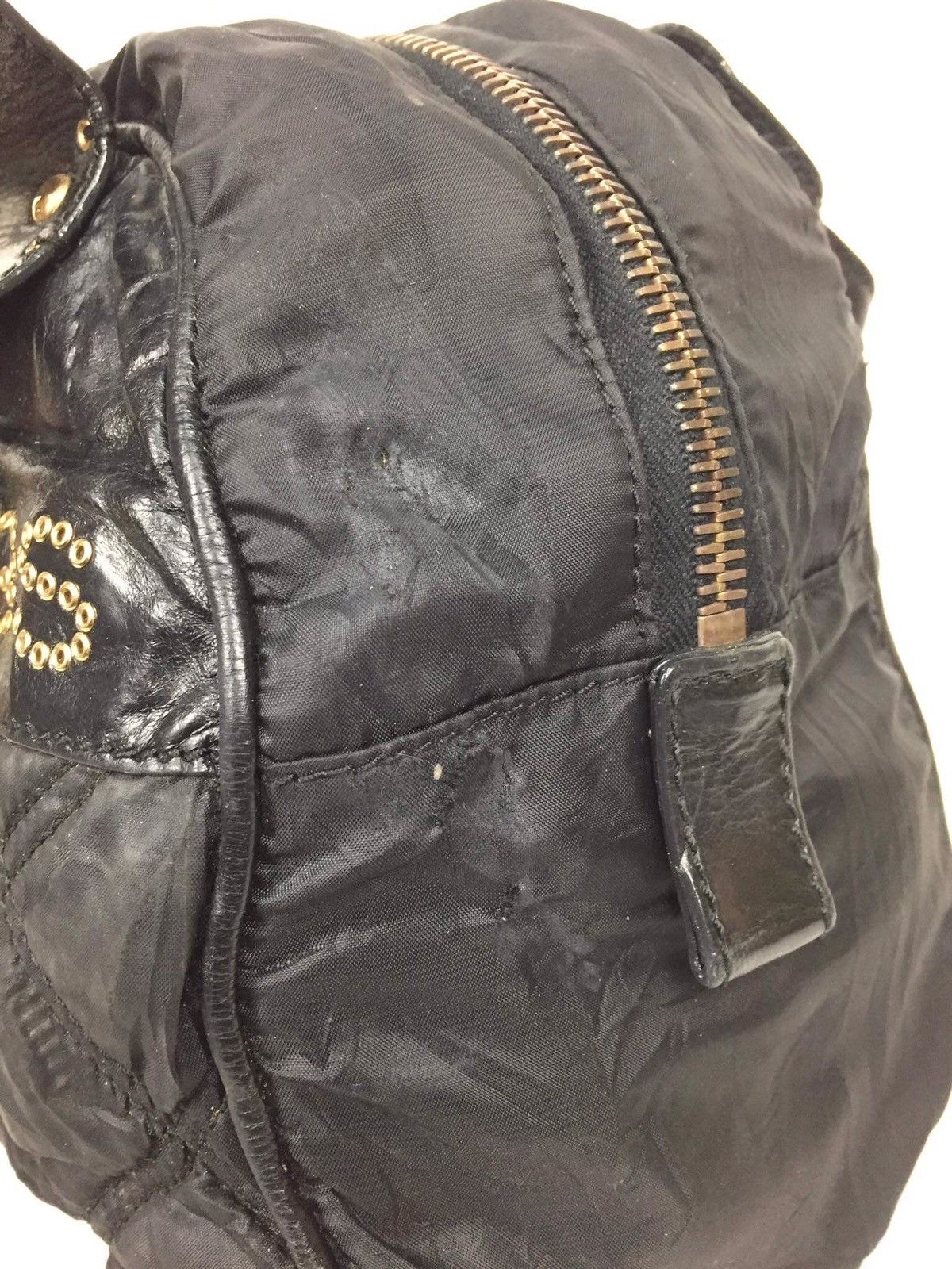 Marc Jacobs Marc Jacobs Black Leather Logo Bowler Tote Bag Size ONE SIZE - 10 Thumbnail