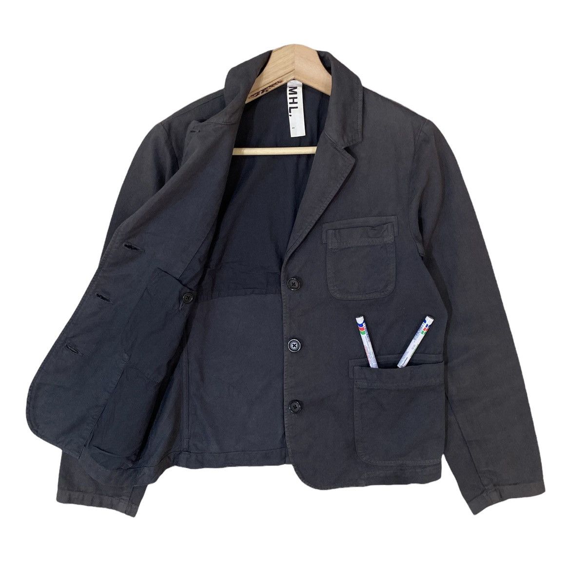 Margaret Howell ⭐️ MARGARET HOWELL MHL BUTTON COAT JACKET Size US XS / EU 42 / 0 - 4 Thumbnail