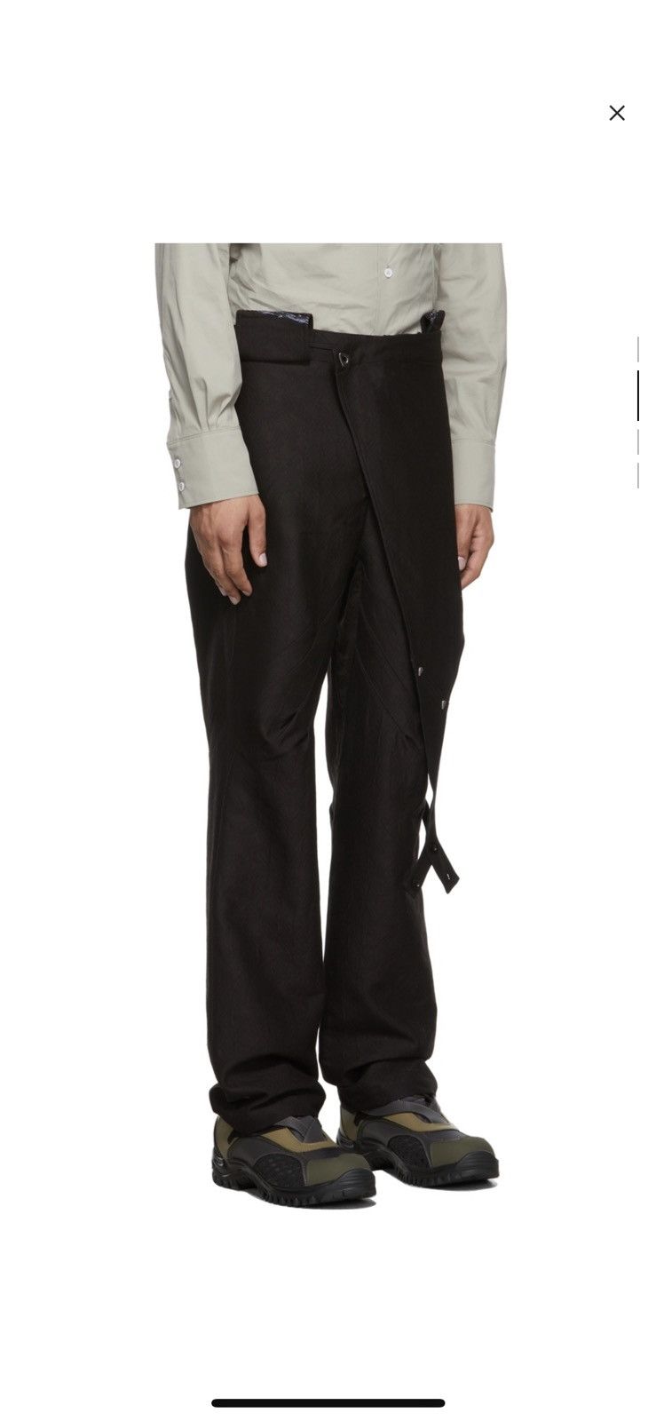 Kiko  kostadinov キココスタディノフ　Dorset Kiko Kostadinov Dorset Apron Straight-leg Trousers 44 28 XS