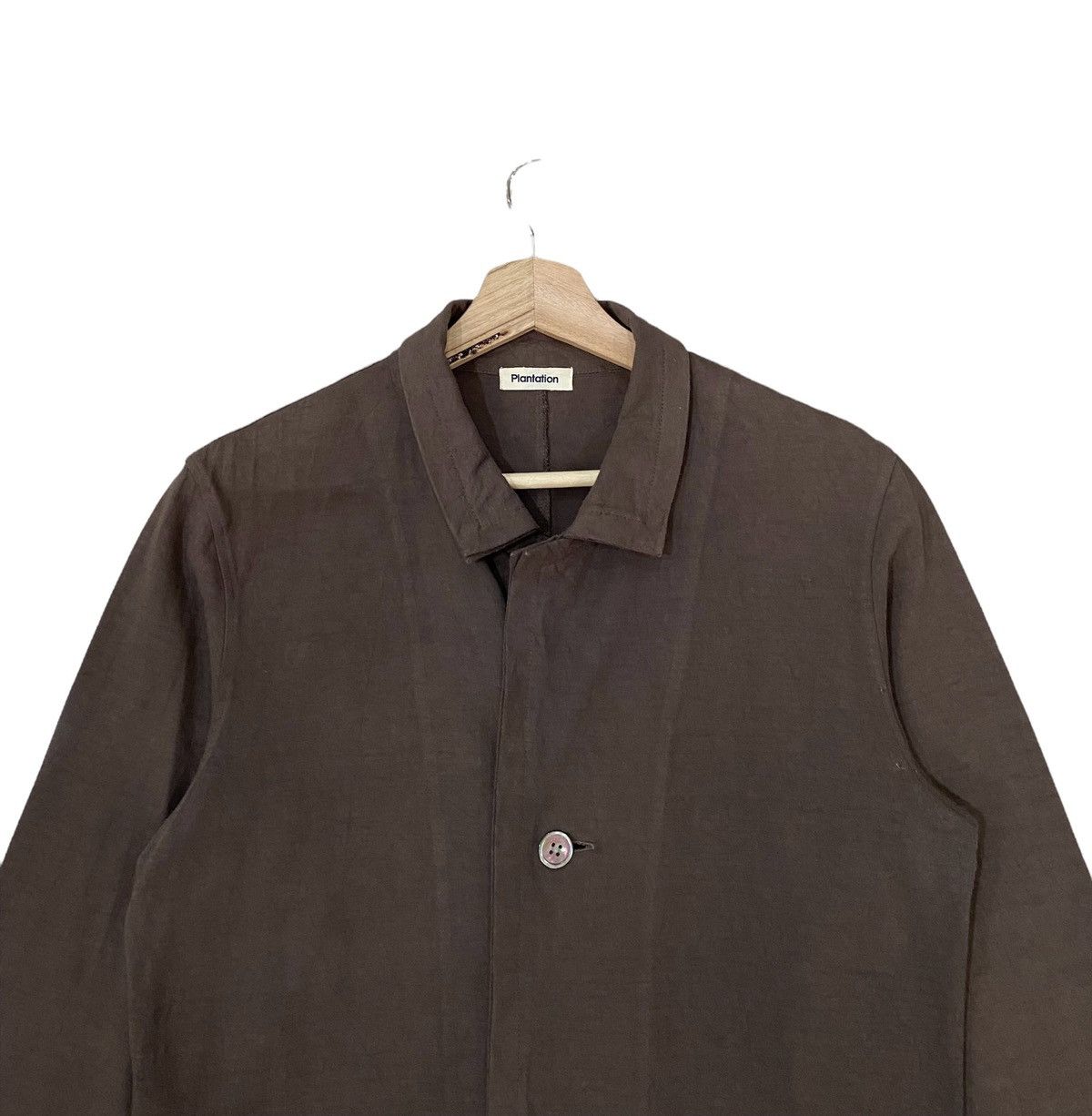Designer × Issey Miyake 🇯🇵 PLANTATION ISSEY MIYAKE BROWN TWO POCKET JACKET Size US S / EU 44-46 / 1 - 5 Thumbnail