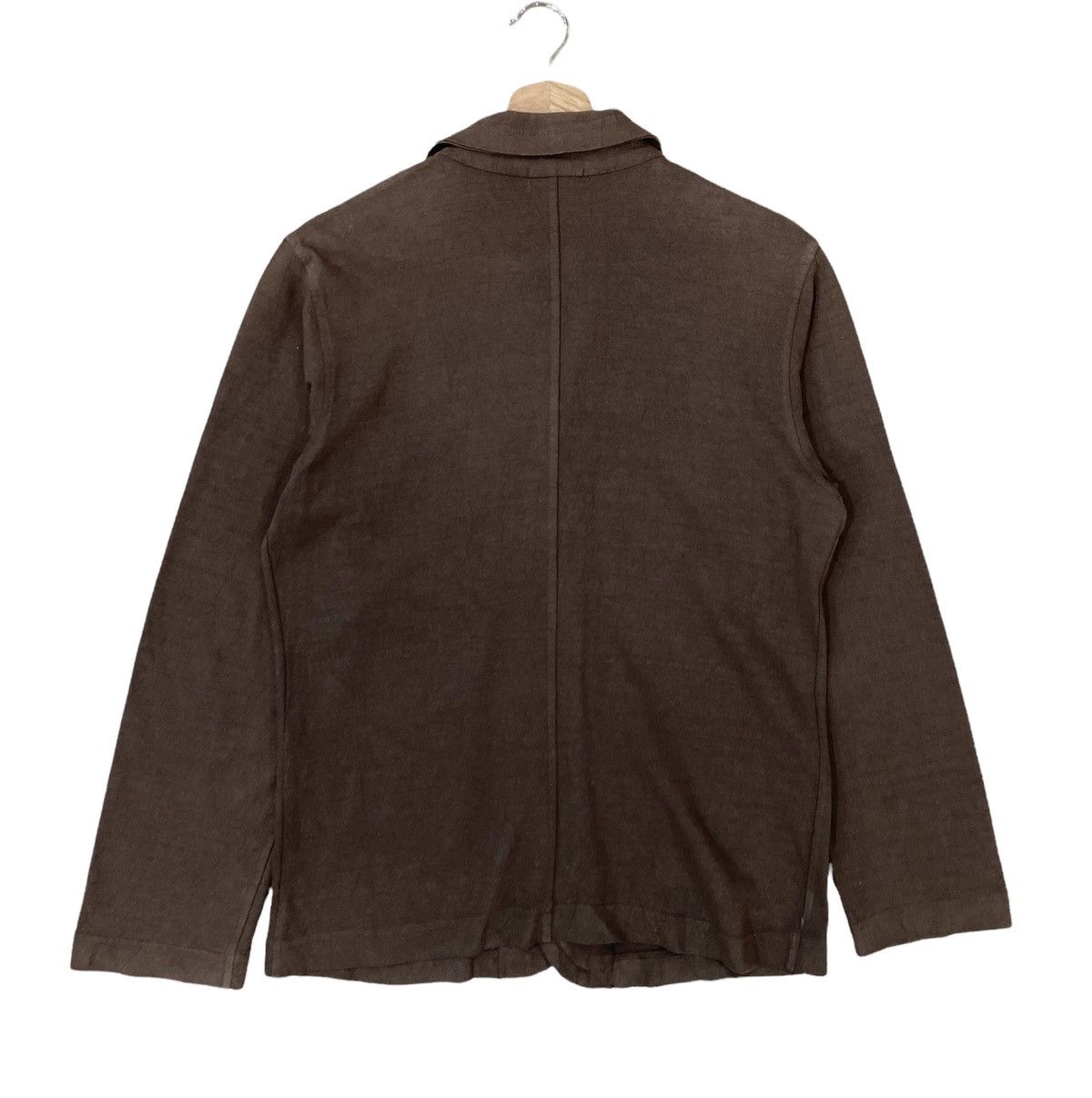 Designer × Issey Miyake 🇯🇵 PLANTATION ISSEY MIYAKE BROWN TWO POCKET JACKET Size US S / EU 44-46 / 1 - 7 Thumbnail