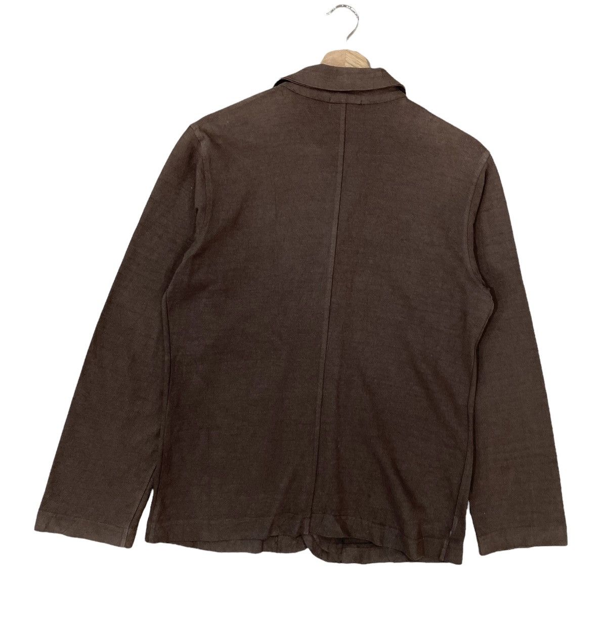 Designer × Issey Miyake 🇯🇵 PLANTATION ISSEY MIYAKE BROWN TWO POCKET JACKET Size US S / EU 44-46 / 1 - 8 Thumbnail