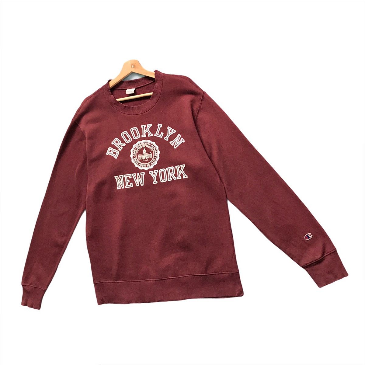 Champion × Vintage Vintage Champion Brooklyn New York Crewneck Sweatshirt Sz M Size US M / EU 48-50 / 2 - 3 Thumbnail