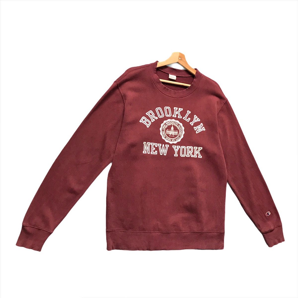 Champion × Vintage Vintage Champion Brooklyn New York Crewneck Sweatshirt Sz M Size US M / EU 48-50 / 2 - 2 Thumbnail