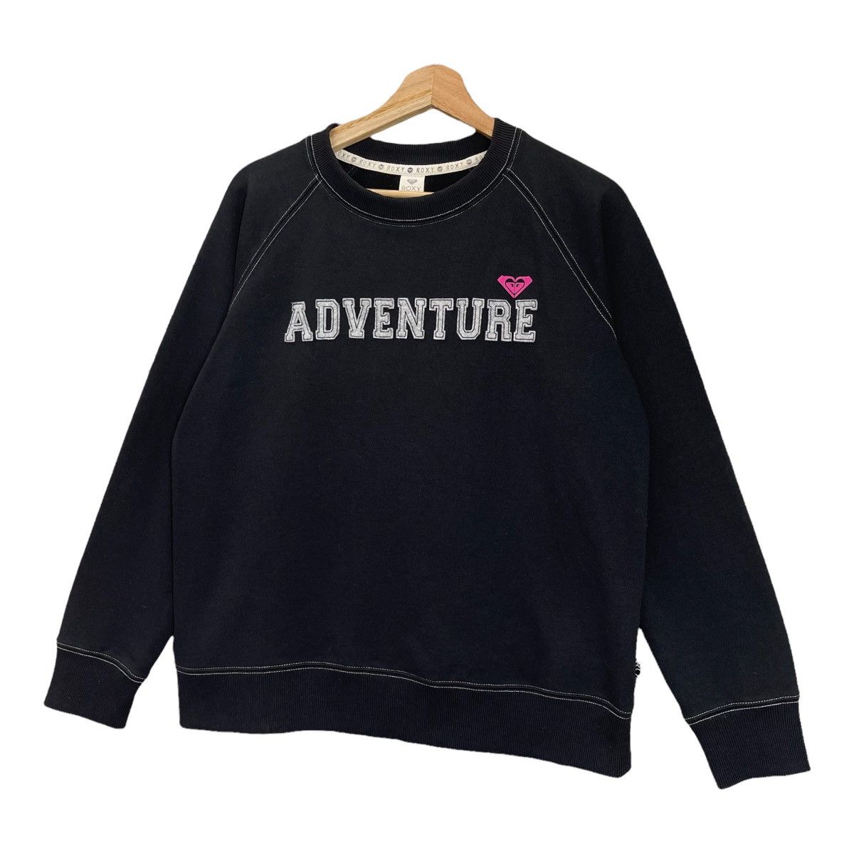 Vintage Vintage Roxy Big Logo Embroidered Sweatshirt Size M Size US M / EU 48-50 / 2 - 3 Thumbnail