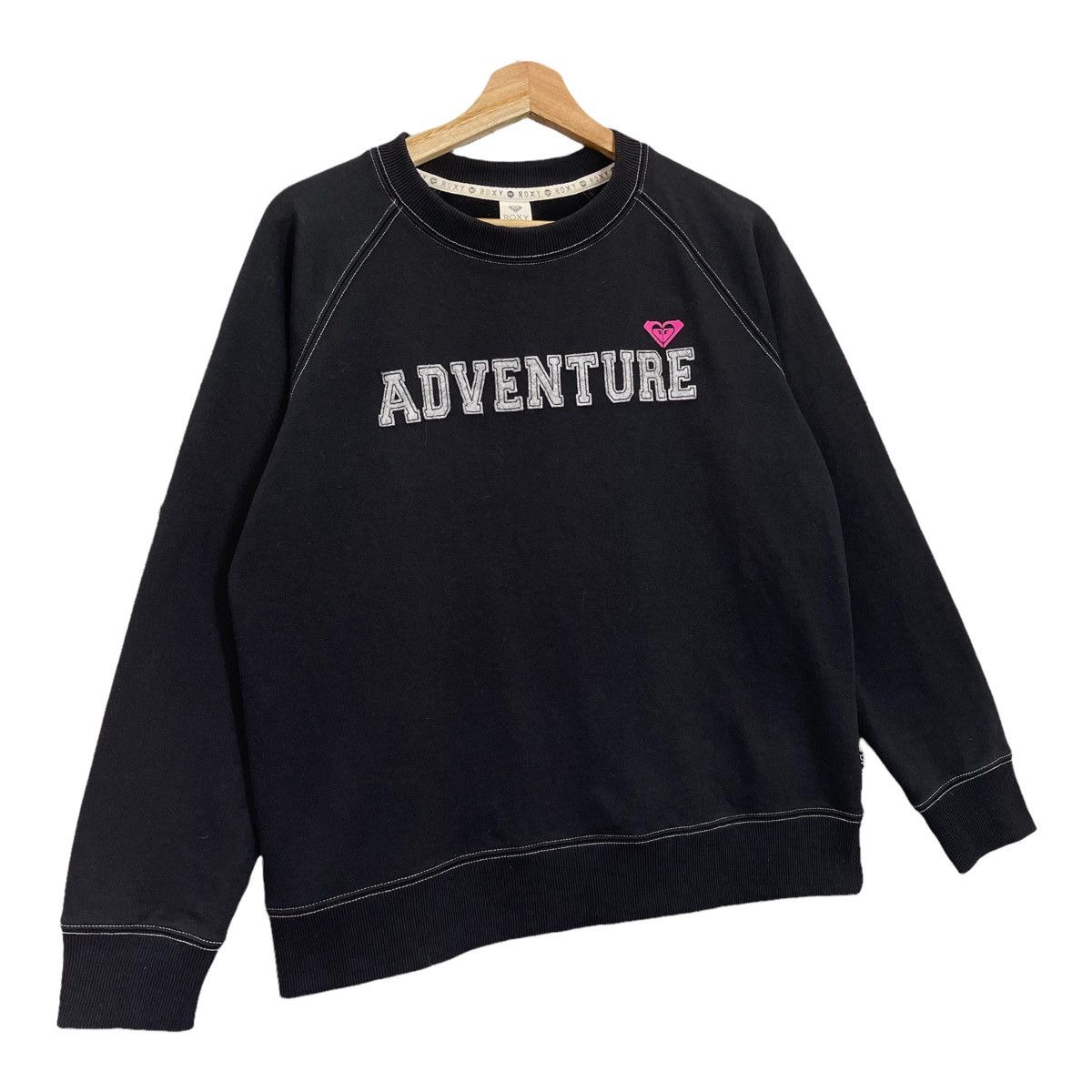 Vintage Vintage Roxy Big Logo Embroidered Sweatshirt Size M Size US M / EU 48-50 / 2 - 2 Thumbnail