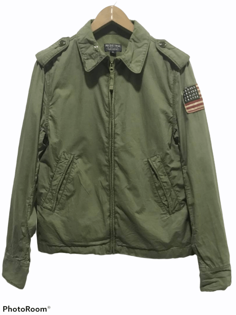 Polo Ralph Lauren Vintage Polo Ralph Lauren USA Flag Military Jacket Size US S / EU 44-46 / 1 - 1 Thumbnail