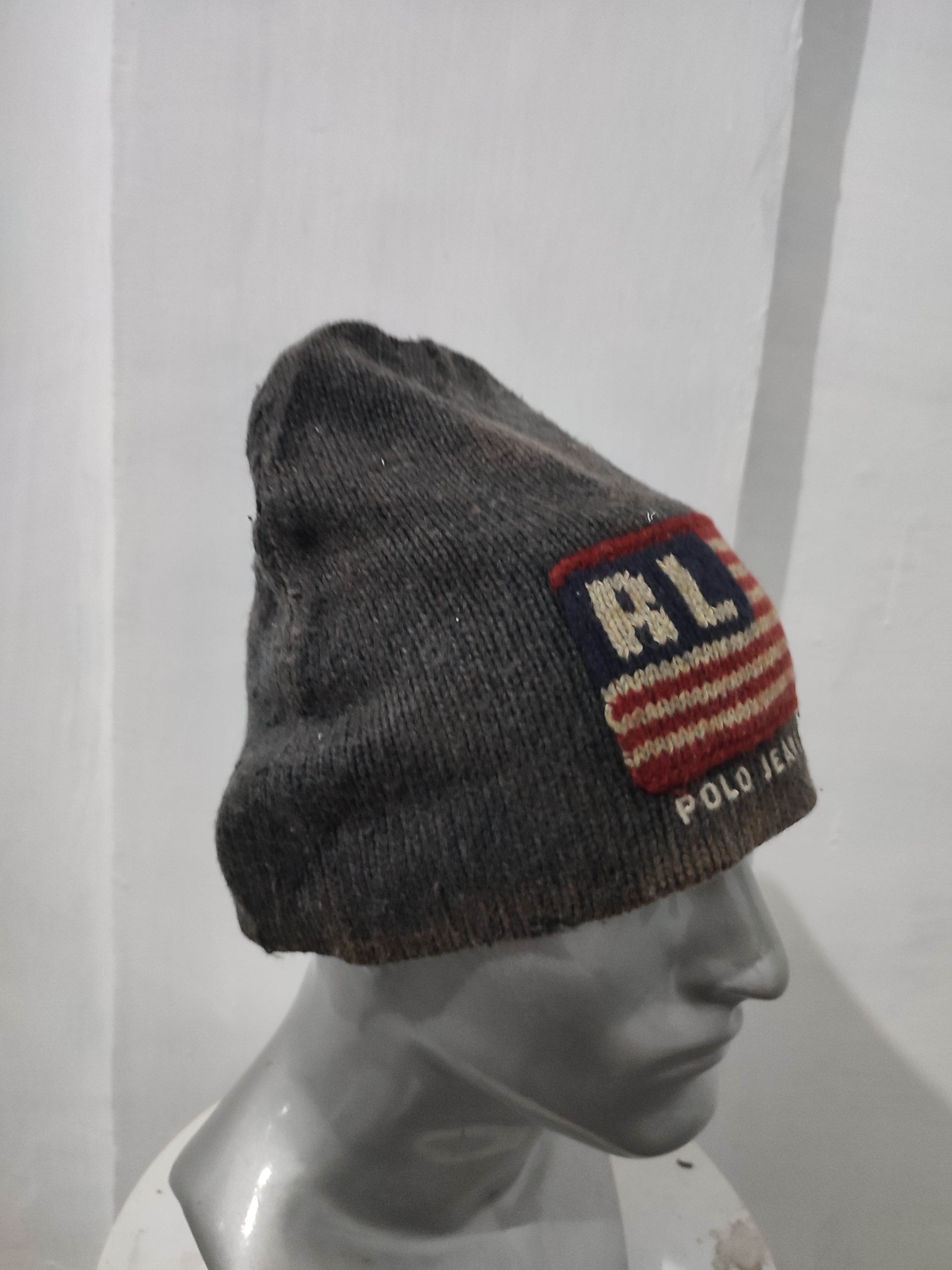 Polo Ralph Lauren 🔥Polo Ralph Lauren Big Flag Logo Beanie Hats Size ONE SIZE - 2 Thumbnail