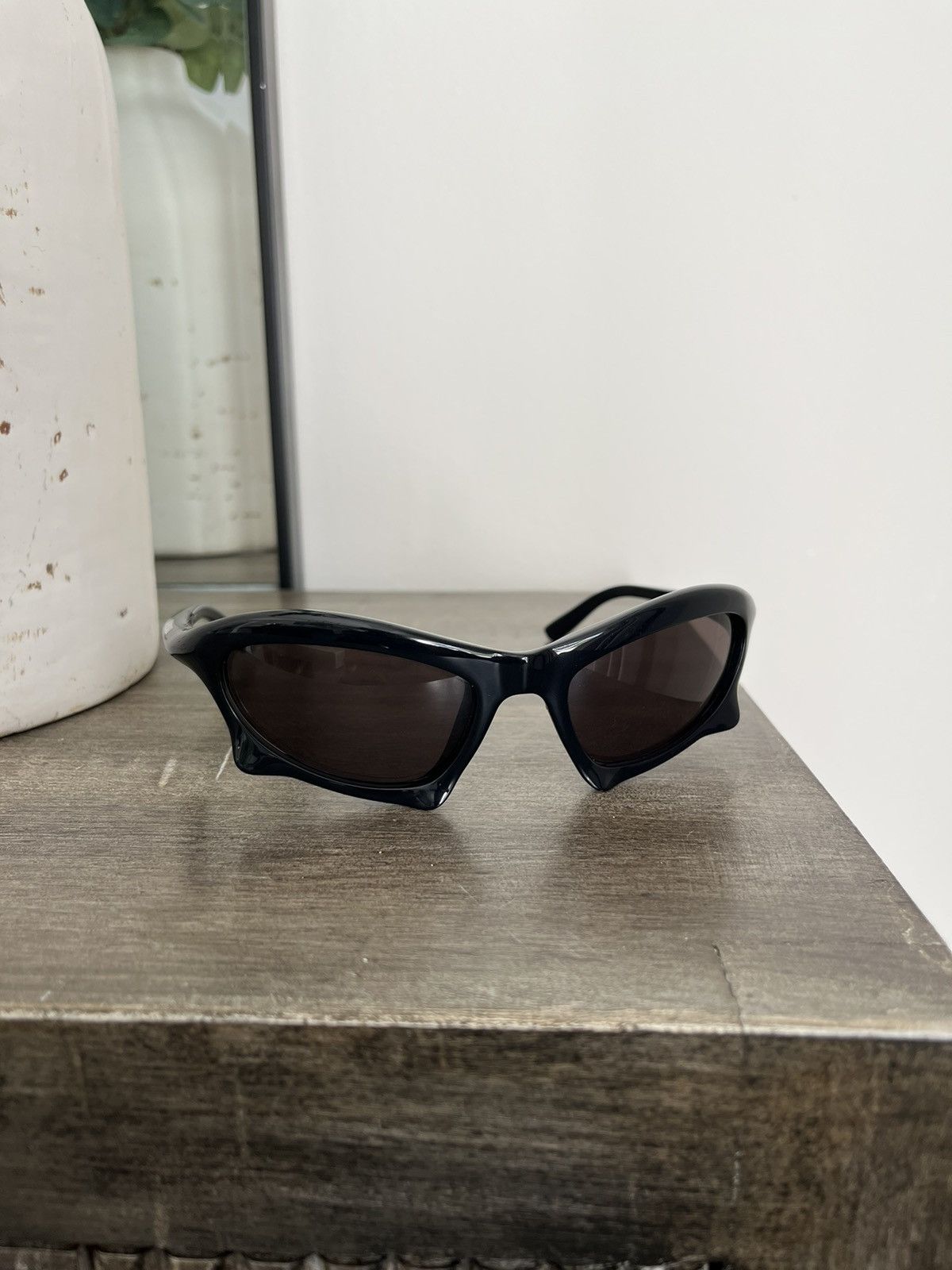 Balenciaga Balenciaga Bat Rectangle sunglasses | Grailed