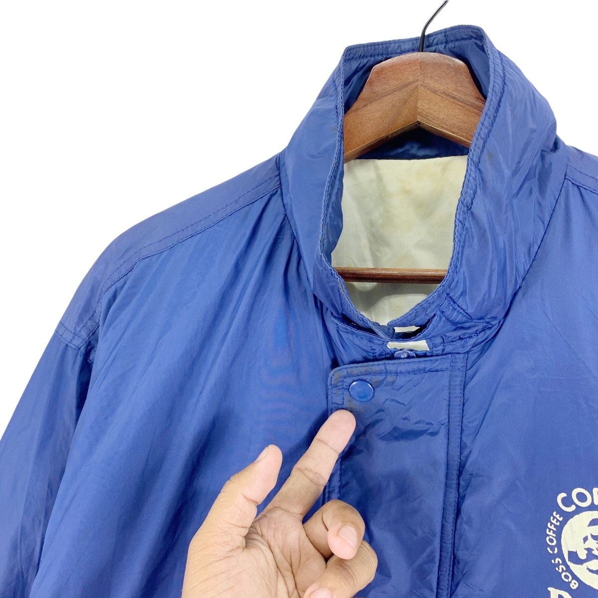 Vintage Vintage Suntory Boss Coffee Bomber Blue Jacket Size US M / EU 48-50 / 2 - 6 Thumbnail