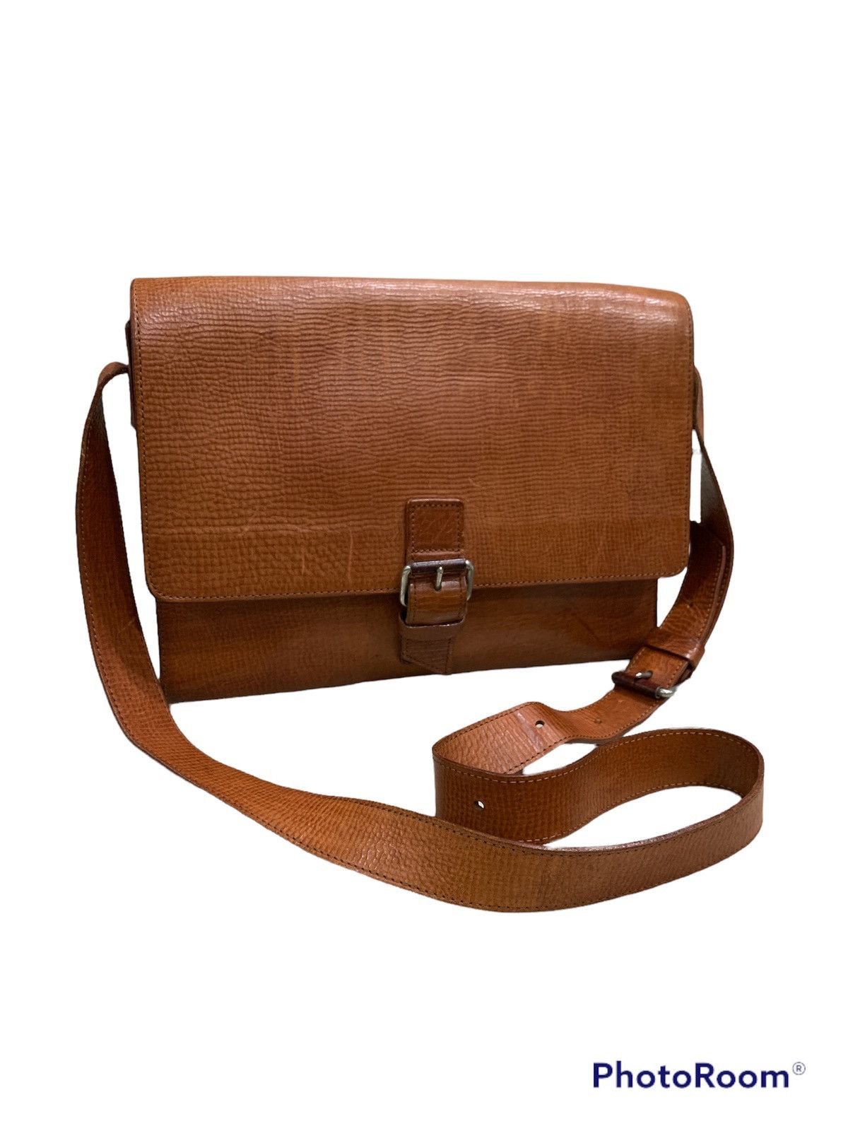 Designer × Japanese Brand × Leather VOLKER LANG PURE LEATHER ADJUSTABLE SLING BAG Size ONE SIZE - 1 Thumbnail