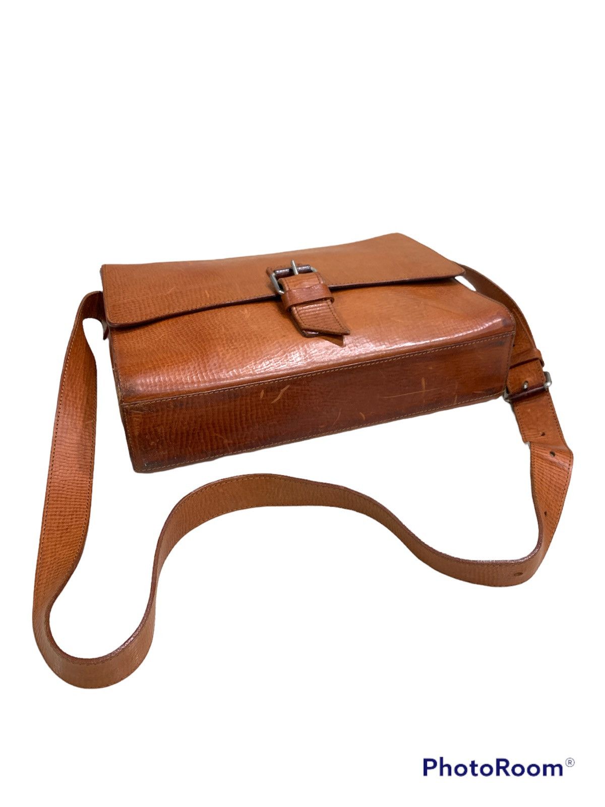 Designer × Japanese Brand × Leather VOLKER LANG PURE LEATHER ADJUSTABLE SLING BAG Size ONE SIZE - 5 Thumbnail