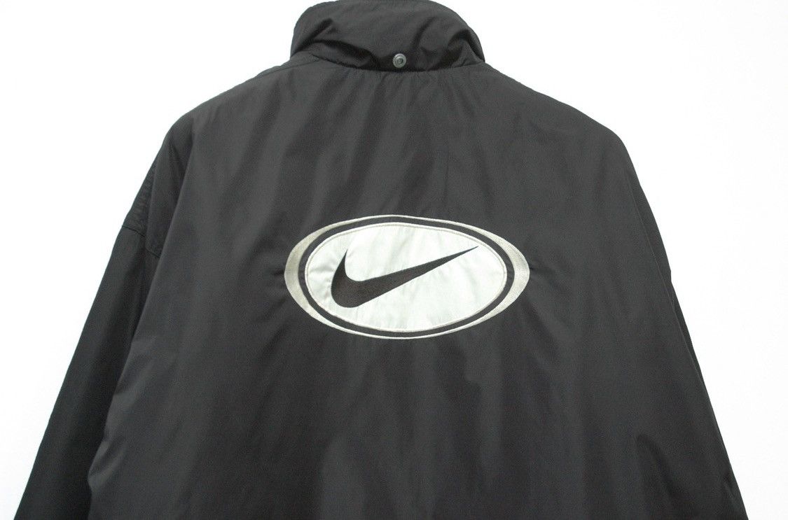 Nike Vintage NIKE Big Swoosh Logo Warm Jacket Size US XL / EU 56 / 4 - 2 Thumbnail