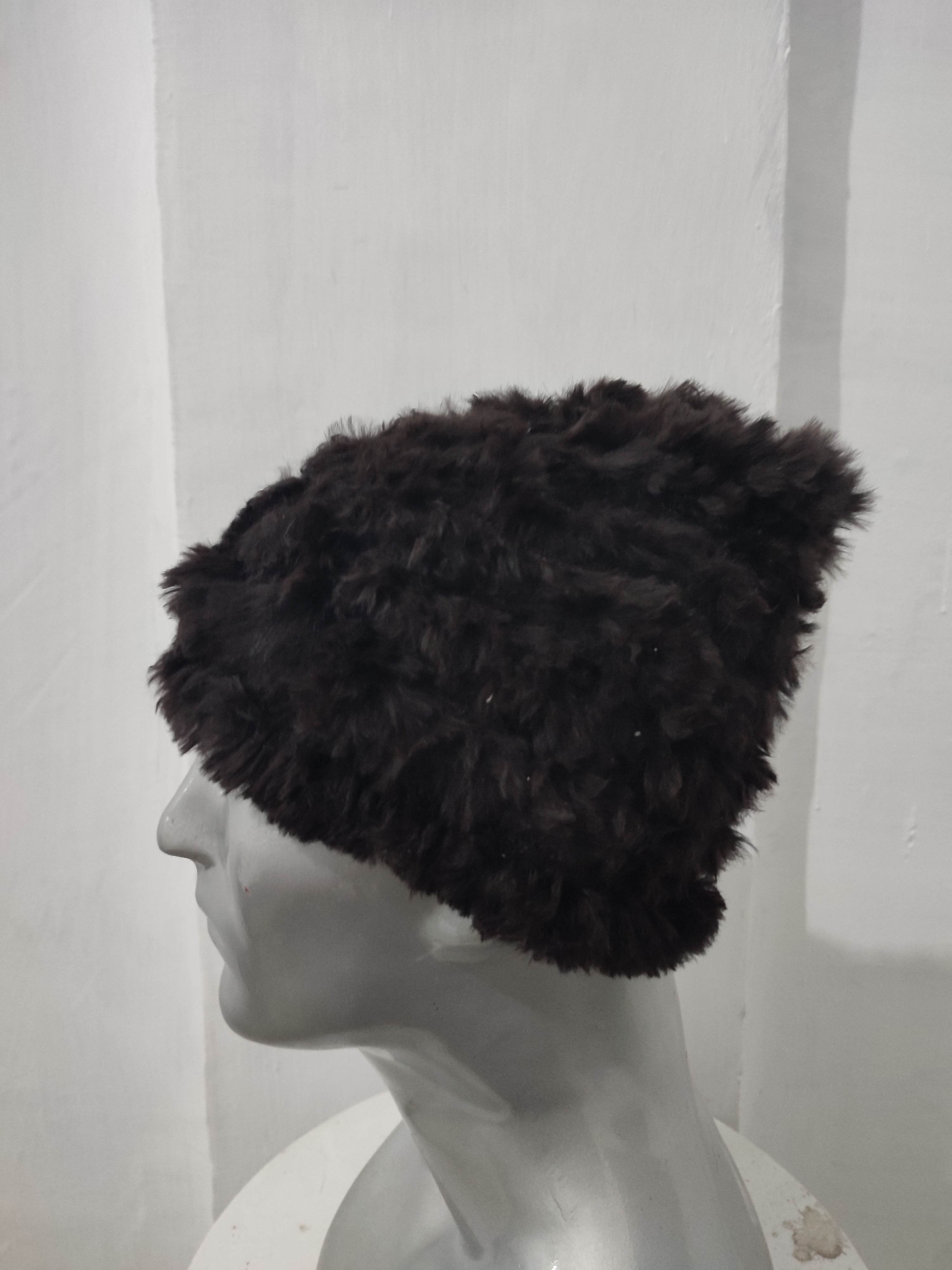 Japanese Brand 🔥Unknown Japanese real Fur Beanie hats Size ONE SIZE - 3 Thumbnail