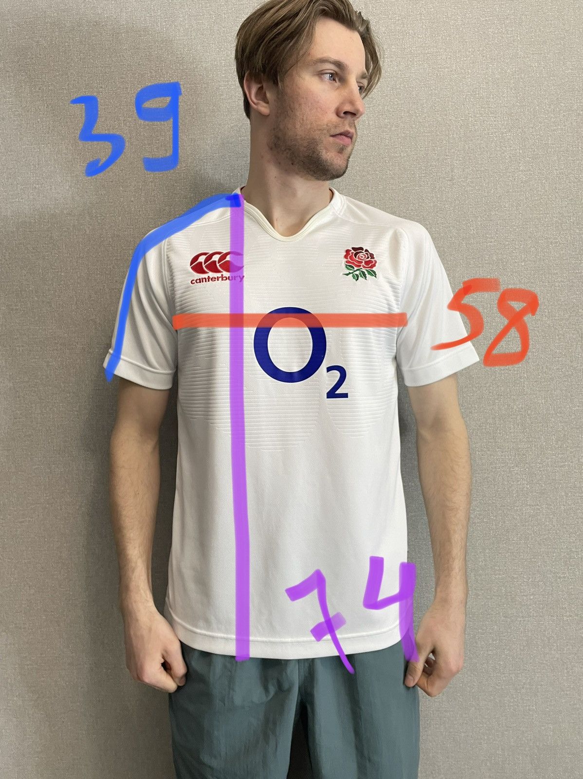 Canterbury of New Zealand Canterbury RFU Official licensed product O2 white jerseys Size US XL / EU 56 / 4 - 13 Thumbnail