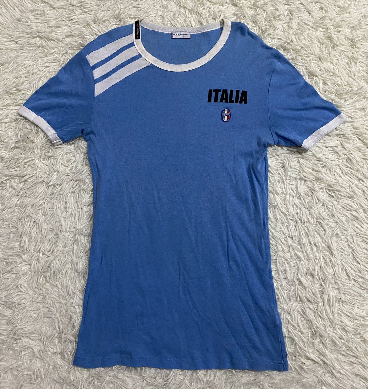 Dolce & Gabbana Dolce & Gabbana Rubberized Cloth Tee Size US XS / EU 42 / 0 - 1 Thumbnail