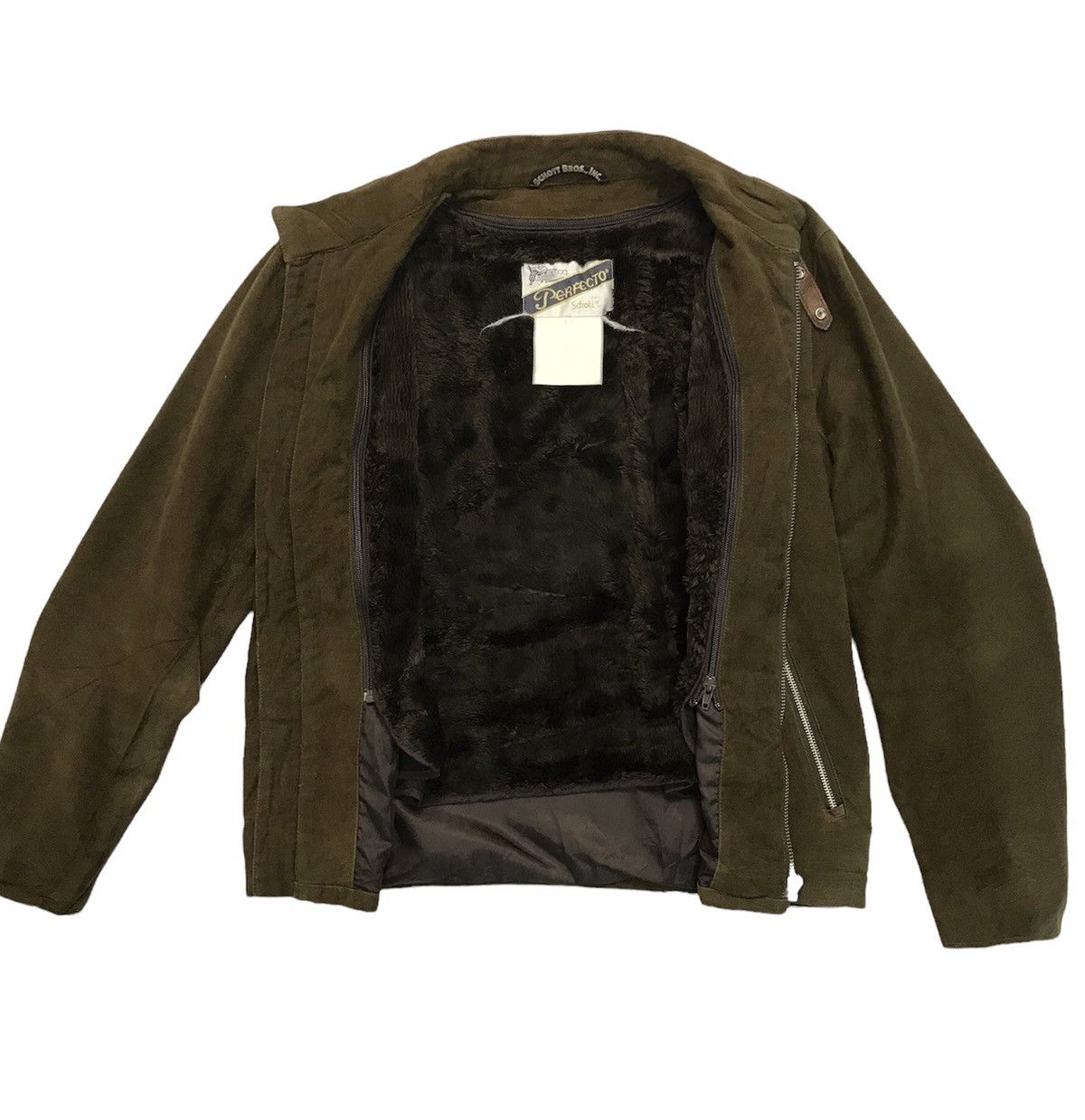 Japanese Brand × Schott × Sports Specialties PERFECTO SCHOTT X NANO UNIVERSE RIDER LINED FUR JACKET Size US M / EU 48-50 / 2 - 4 Thumbnail