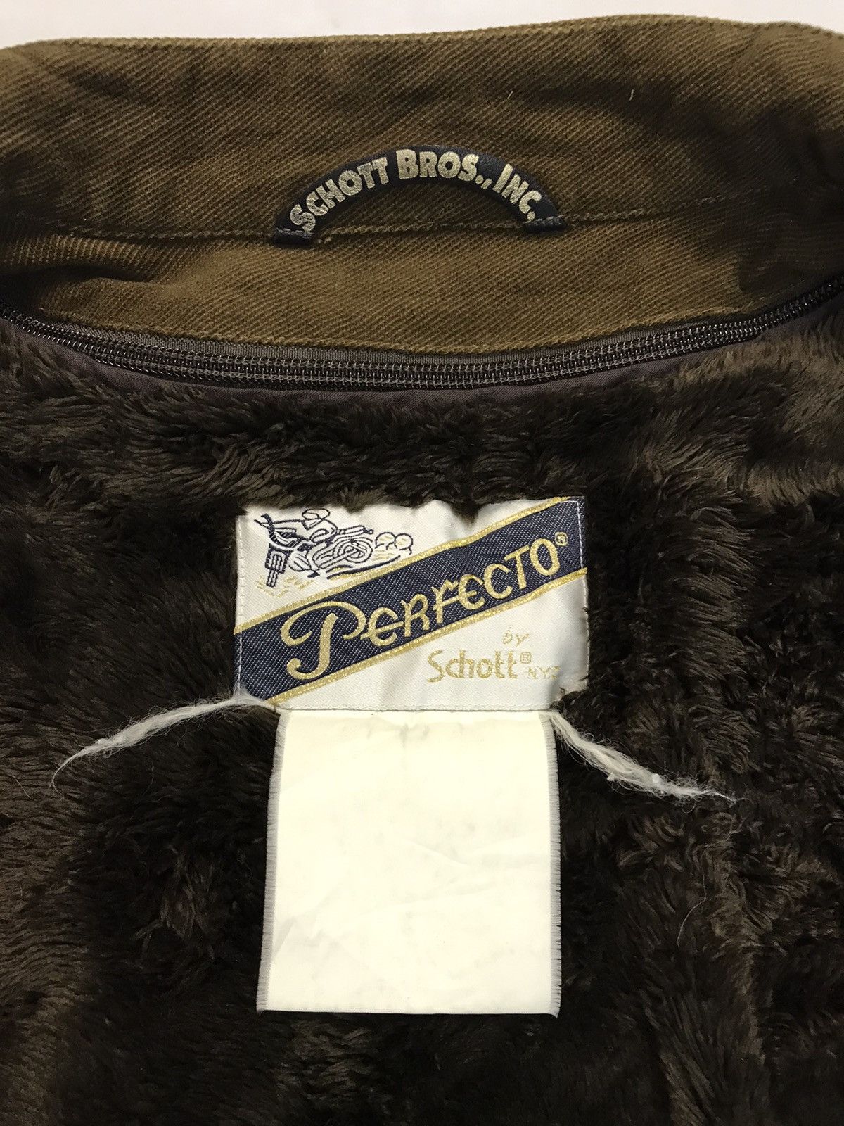 Japanese Brand × Schott × Sports Specialties PERFECTO SCHOTT X NANO UNIVERSE RIDER LINED FUR JACKET Size US M / EU 48-50 / 2 - 5 Thumbnail