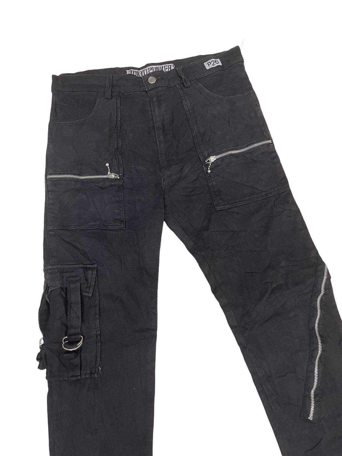 Japanese Brand TOKYO PUNKER Tactical Zip Cargo Pants Size US 32 / EU 48 - 4 Thumbnail