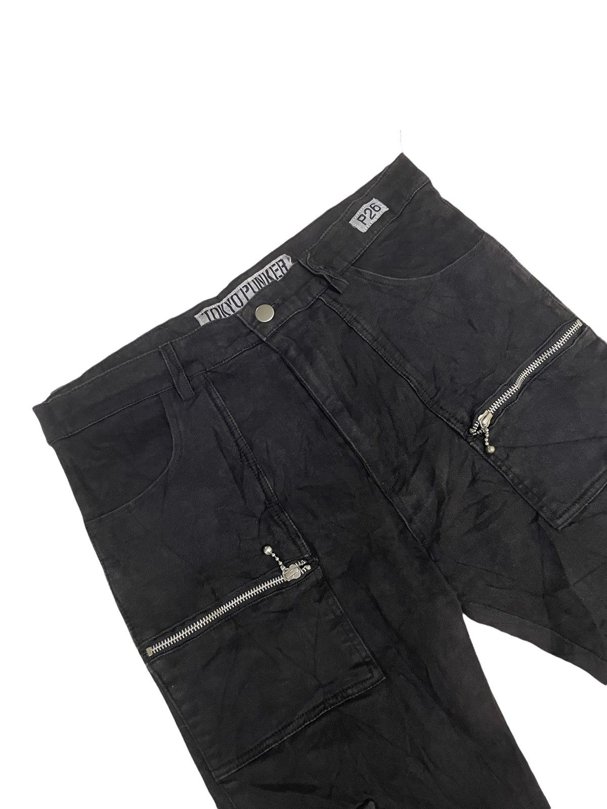 Japanese Brand TOKYO PUNKER Tactical Zip Cargo Pants Size US 32 / EU 48 - 6 Thumbnail
