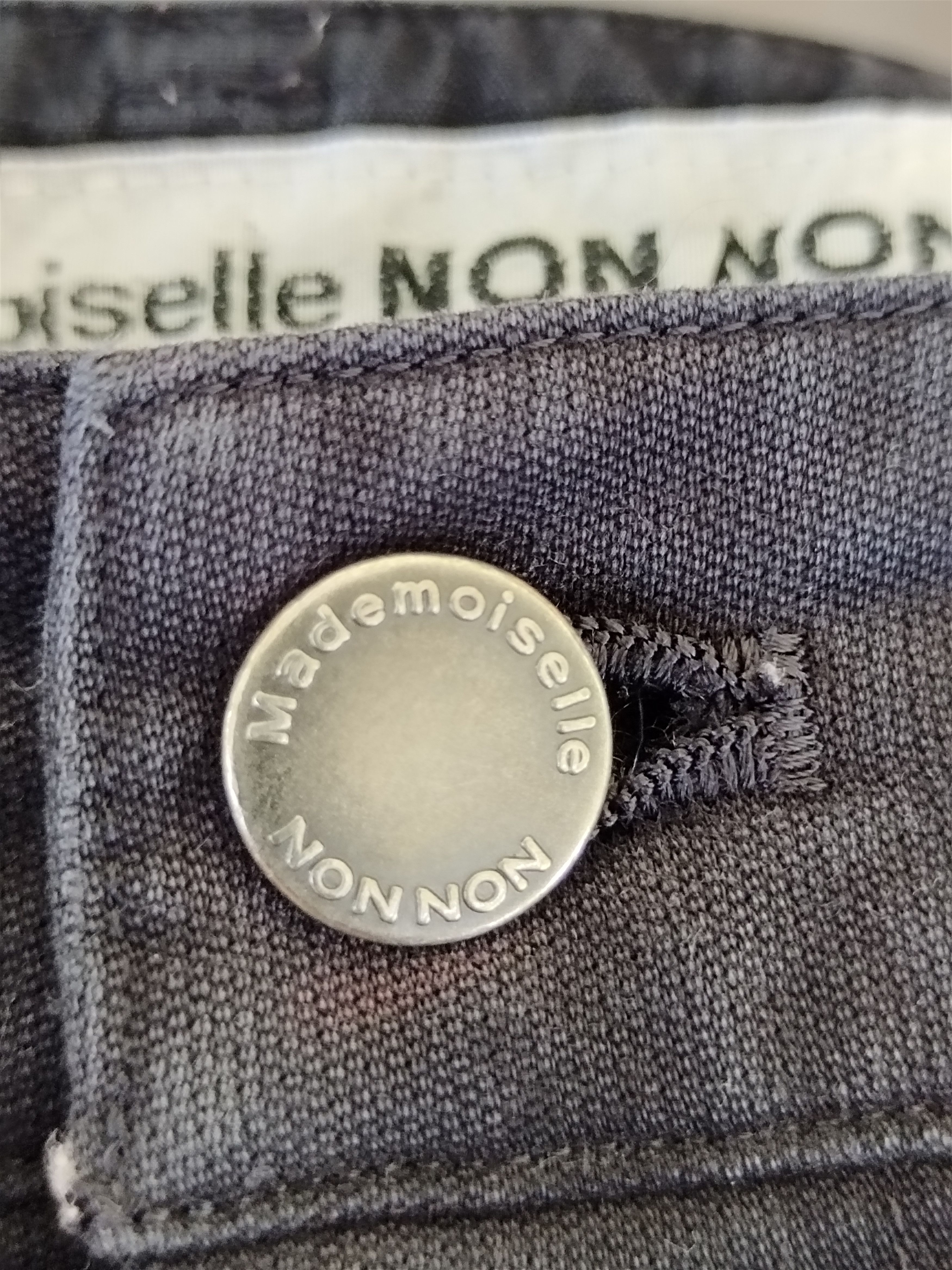 Mademoiselle Non Non Vintage Mademoiselle NON NON Black Women Pants Size 29" - 11 Thumbnail