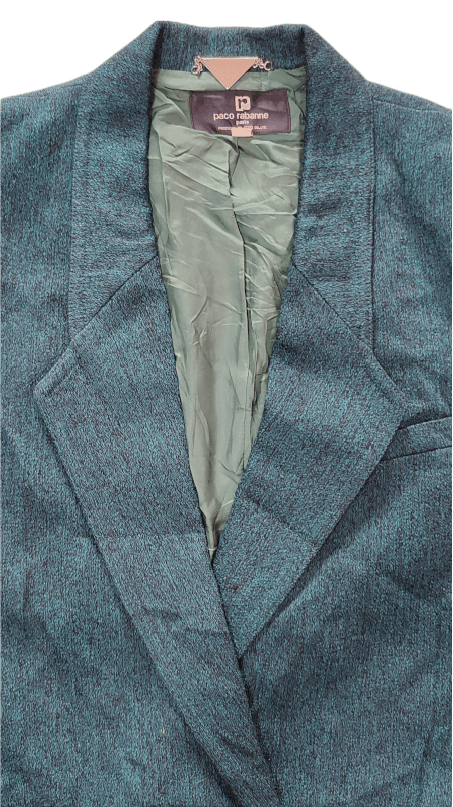 Paco Rabanne 🔥OFFER🔥Paco Rabbane Paris 9A3 Green Casual Blazer Size 38S - 5 Thumbnail