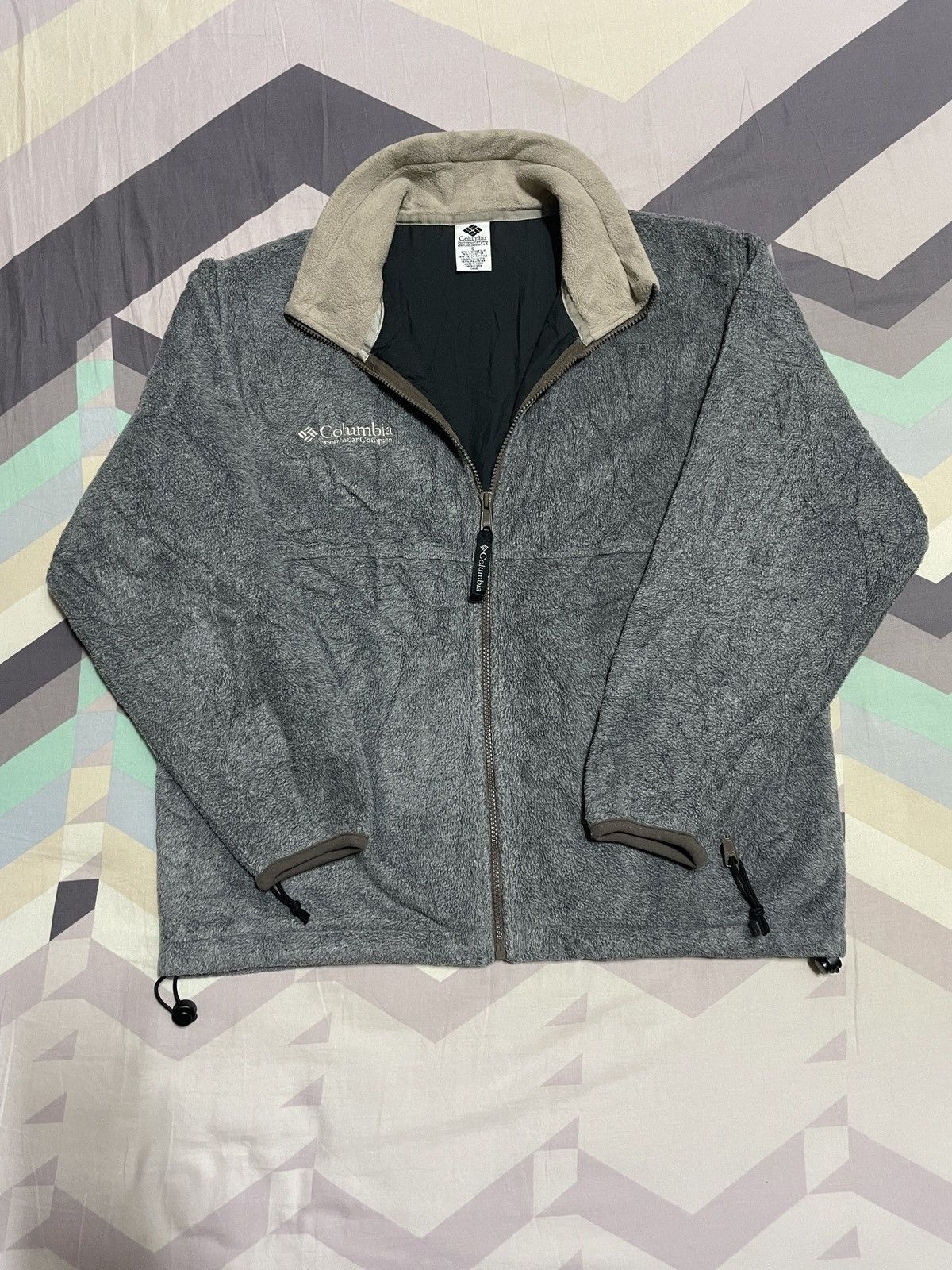 Columbia fleece Sherpa zipper jacket Menswear outdoor size s