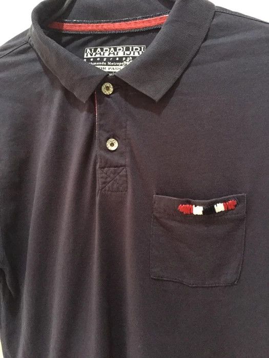 Napapijri Vintage Napapijri polo shirt t-shirt Ehiri embroidery paint Size US S / EU 44-46 / 1 - 1 Thumbnail