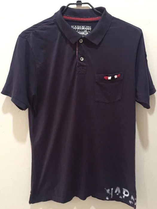 Napapijri Vintage Napapijri polo shirt t-shirt Ehiri embroidery paint Size US S / EU 44-46 / 1 - 2 Thumbnail