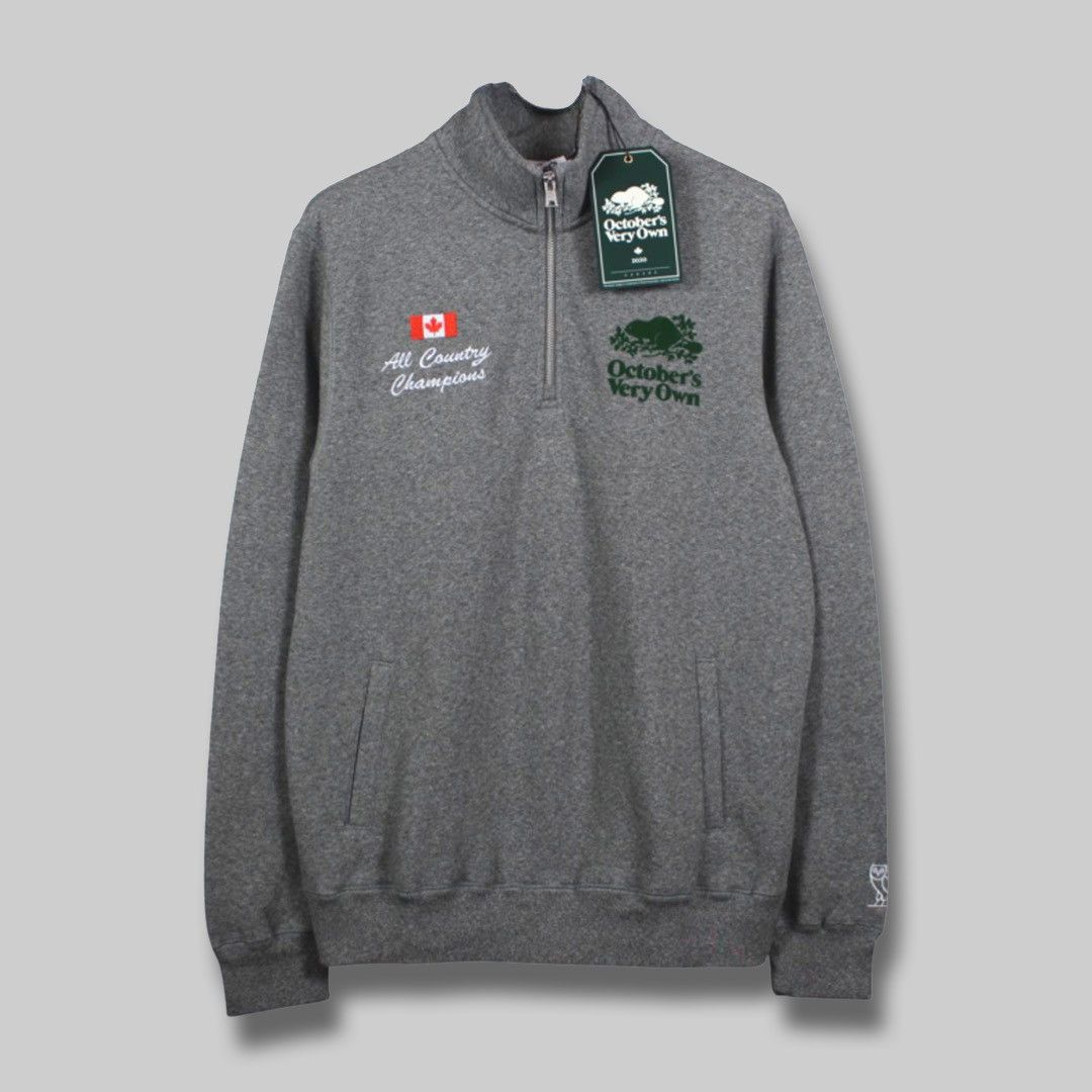 Drake OVO X ROOTS HALF ZIP UP SWEATER Size US M / EU 48-50 / 2 - 1 Thumbnail