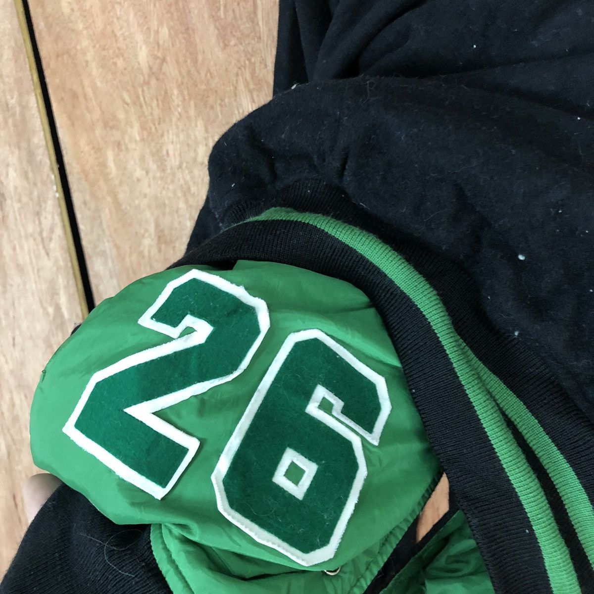 Japanese Brand 26 Reversable Japan Black green Varsity Jacket #H326 Size US L / EU 52-54 / 3 - 13 Thumbnail