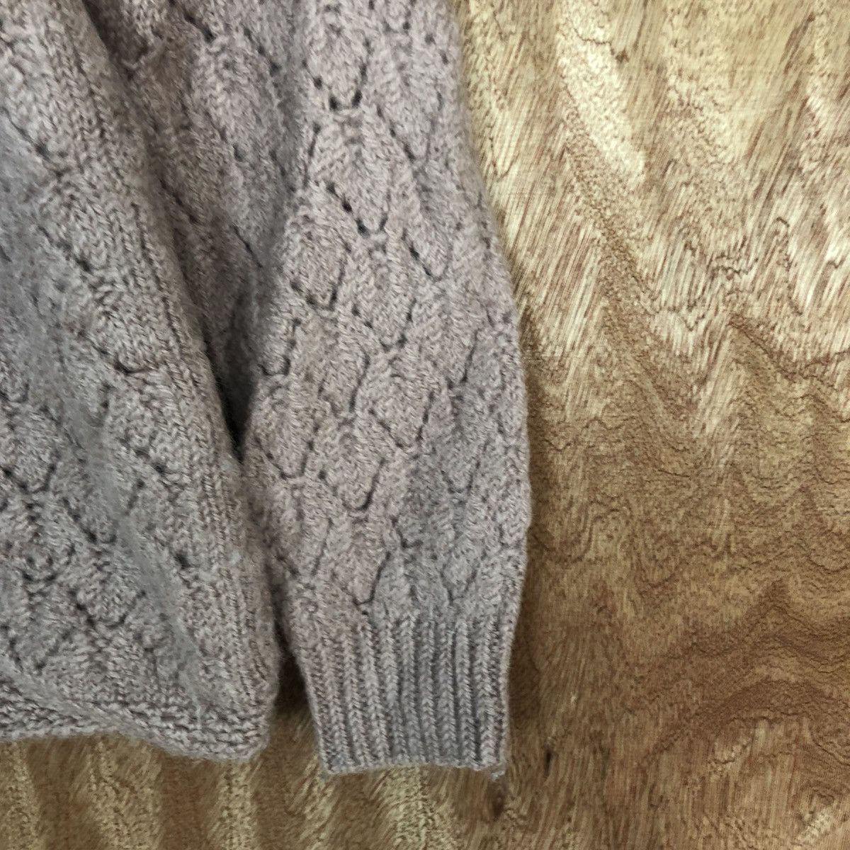 Homespun Knitwear Japan Pink crochet meshnet Shaggy Cardigan knitwear #H318 Size US S / EU 44-46 / 1 - 4 Thumbnail