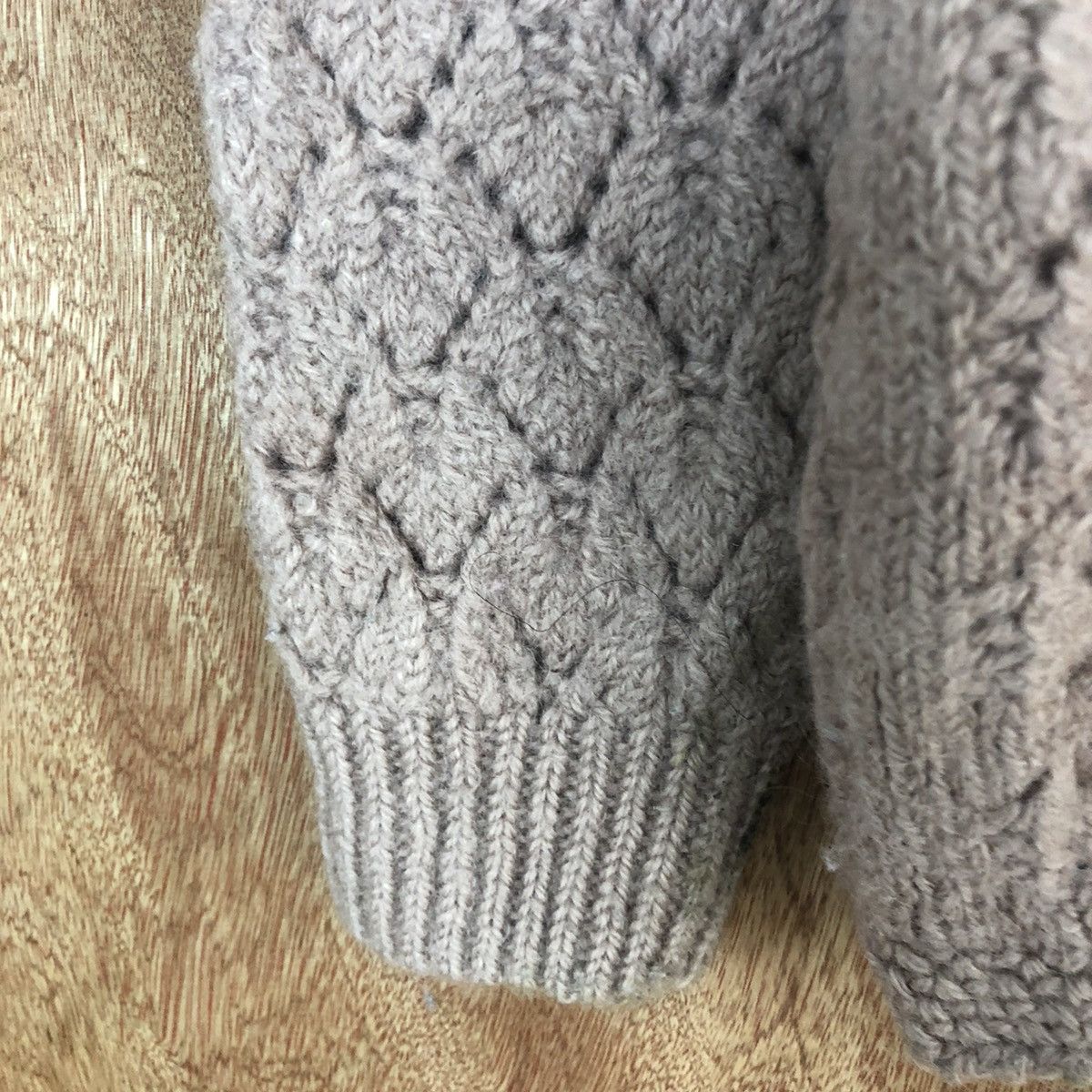 Homespun Knitwear Japan Pink crochet meshnet Shaggy Cardigan knitwear #H318 Size US S / EU 44-46 / 1 - 6 Thumbnail