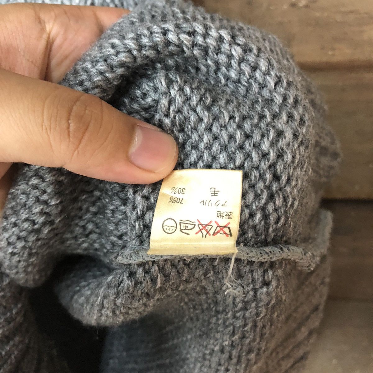Homespun Knitwear × Japanese Brand JUN japan Grey knitwear Vest sleeveless #6863 Size US S / EU 44-46 / 1 - 7 Thumbnail