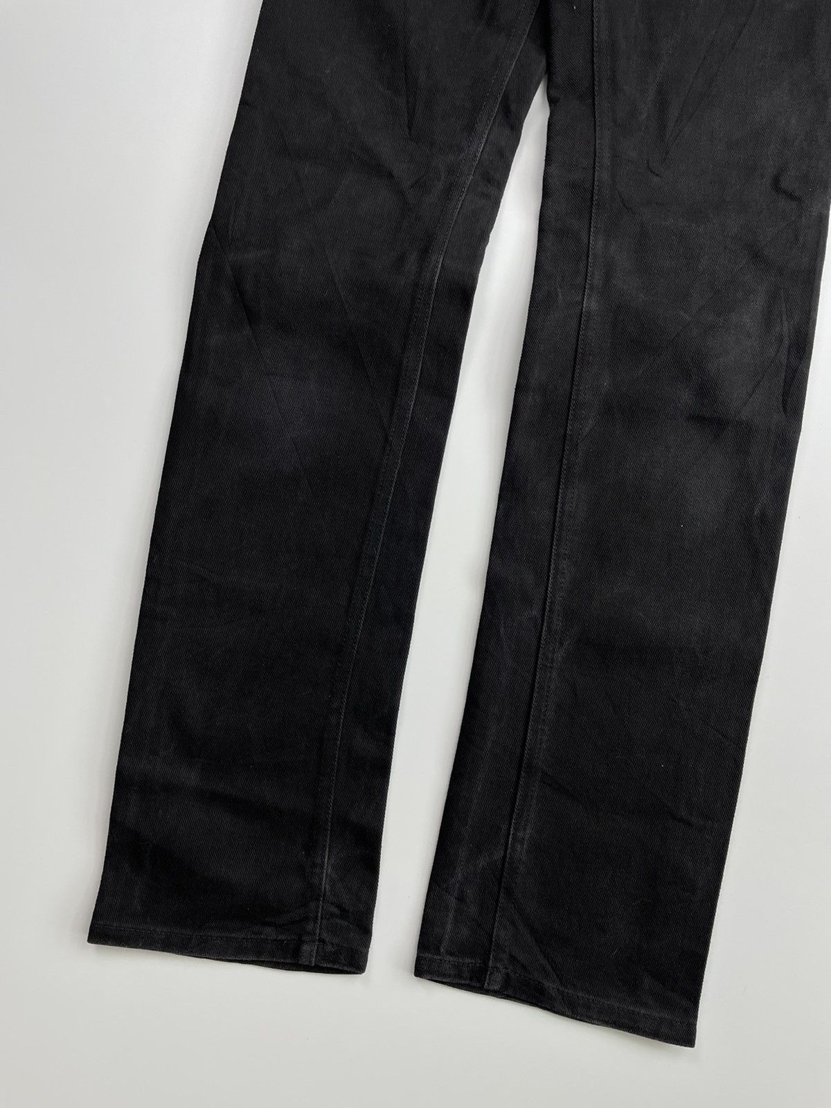 Helmut Lang Achive! 1997 Rubber Striped Holster Black Denim Size US 28 / EU 44 - 14 Thumbnail
