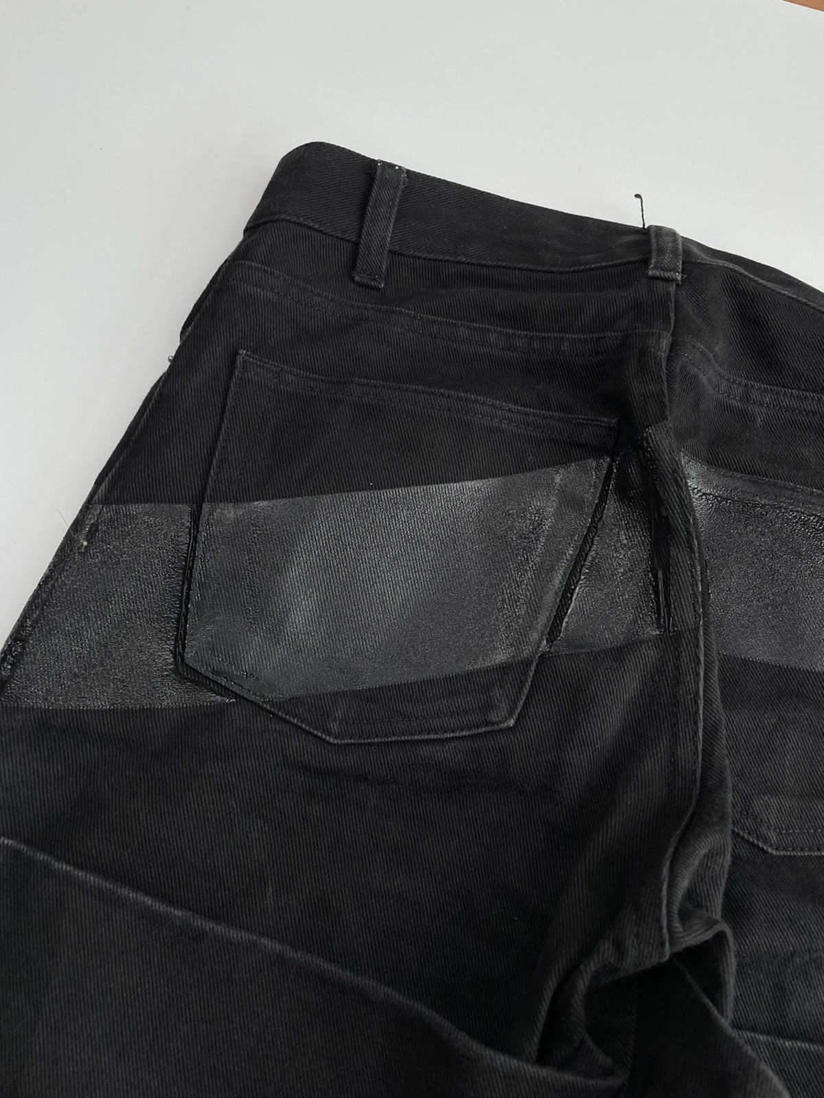 Helmut Lang Achive! 1997 Rubber Striped Holster Black Denim Size US 28 / EU 44 - 17 Thumbnail