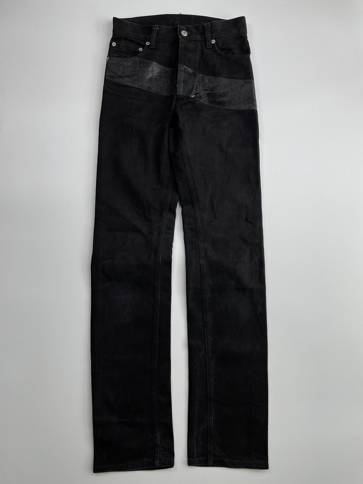Helmut Lang Archived! SS2003 Helmut Lang Rubber Tire Printed Denim
