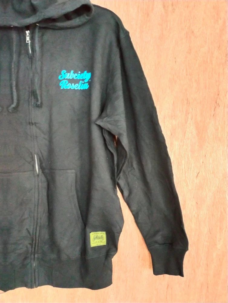 Japanese Brand Subciety Roselia black sweaters hoodie #S179 Size US XL / EU 56 / 4 - 10 Thumbnail
