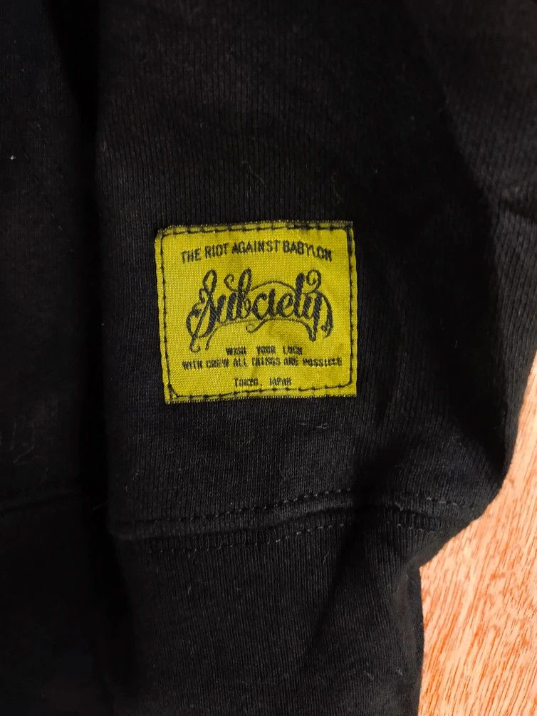 Japanese Brand Subciety Roselia black sweaters hoodie #S179 Size US XL / EU 56 / 4 - 6 Thumbnail