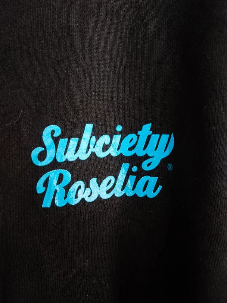Japanese Brand Subciety Roselia black sweaters hoodie #S179 Size US XL / EU 56 / 4 - 7 Thumbnail