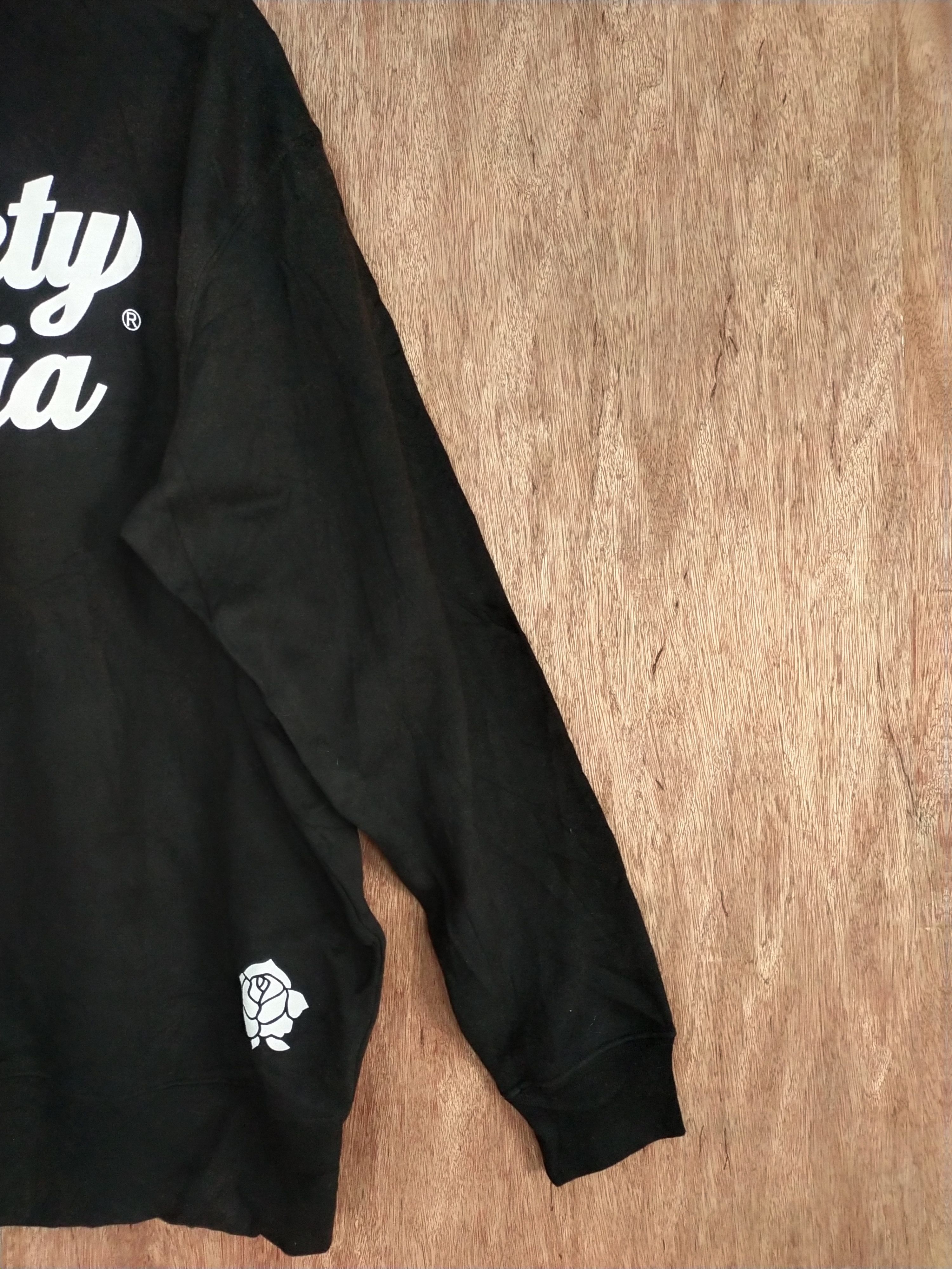 Japanese Brand Subciety Roselia black sweaters hoodie #S179 Size US XL / EU 56 / 4 - 4 Thumbnail