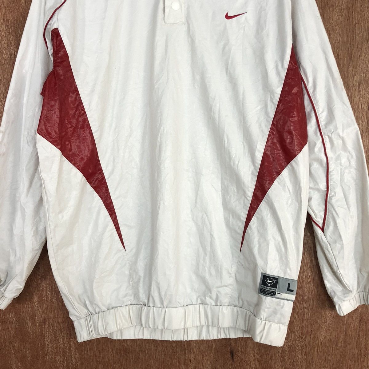 Nike Nike Baseball sportwear White Light Jacket #H313 Size US L / EU 52-54 / 3 - 8 Thumbnail
