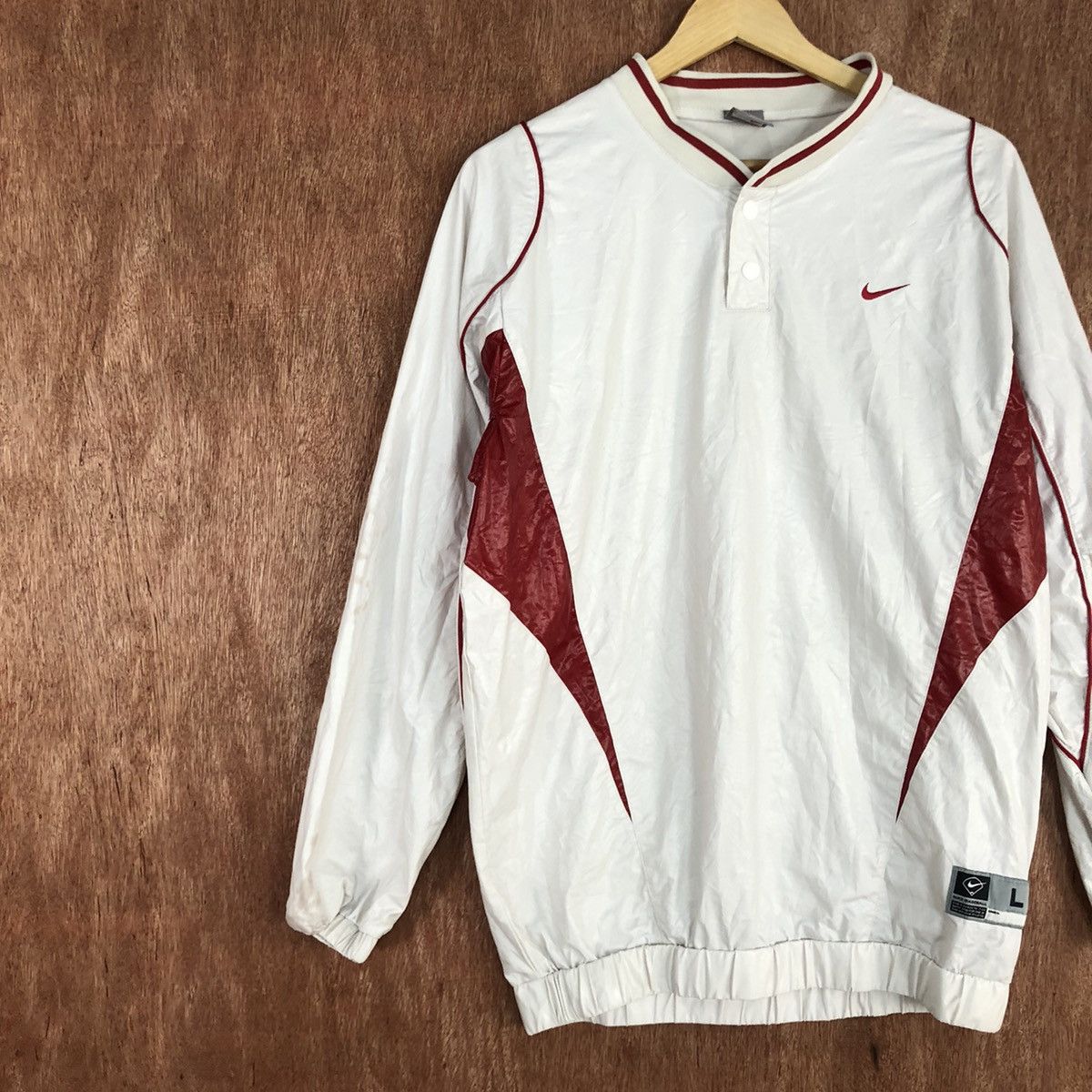 Nike Nike Baseball sportwear White Light Jacket #H313 Size US L / EU 52-54 / 3 - 7 Thumbnail