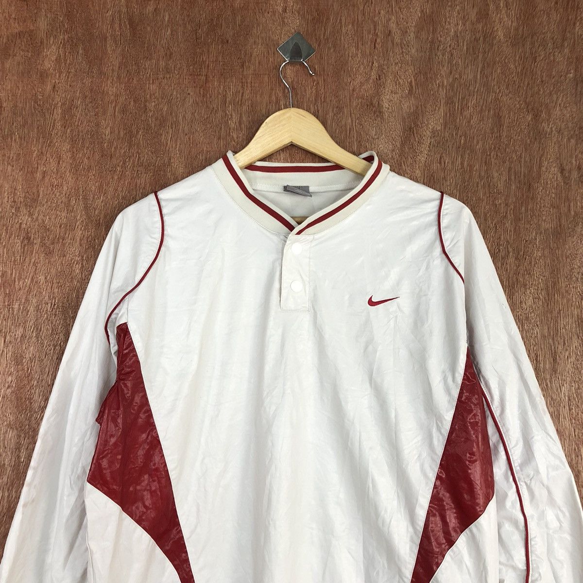 Nike Nike Baseball sportwear White Light Jacket #H313 Size US L / EU 52-54 / 3 - 2 Thumbnail