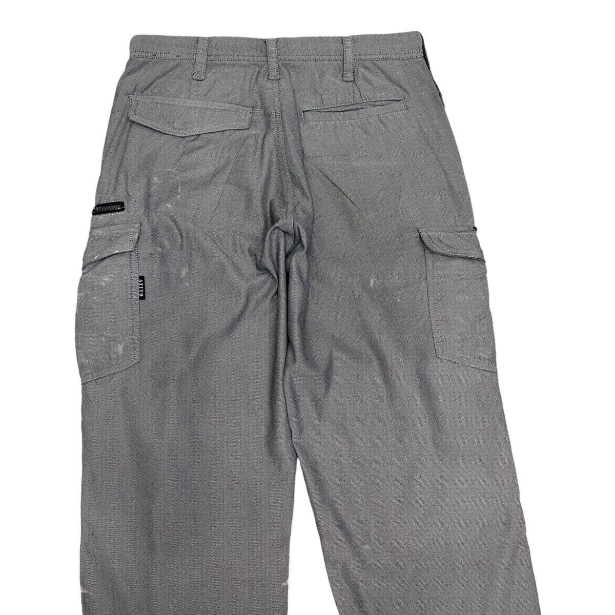 Japanese Brand RARE🔥AZITO JAPAN DISTRESS PAINT MULTI POCKET CARGO PANTS Size US 31 - 8 Thumbnail